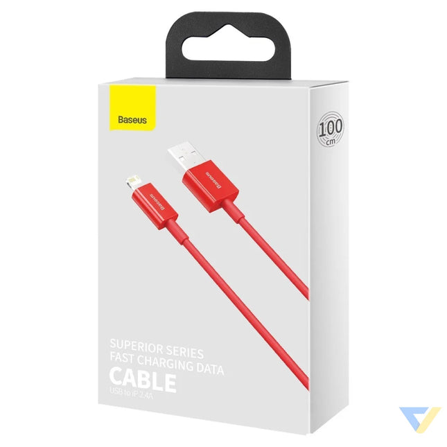 Baseus Superior Series Cable USB to iP 2.4A 1m (red) USB to Lightning