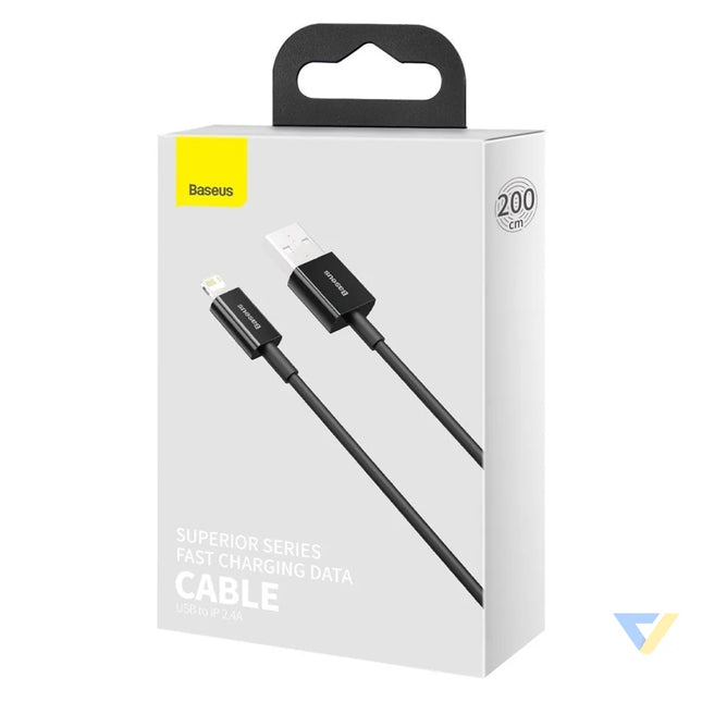 Baseus Superior Series Cable USB to iP 2.4A 2m (black) USB to Lightning