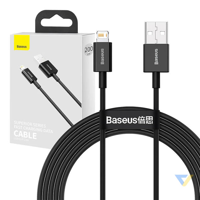 Baseus Superior Series Cable USB to iP 2.4A 2m (black) USB to Lightning