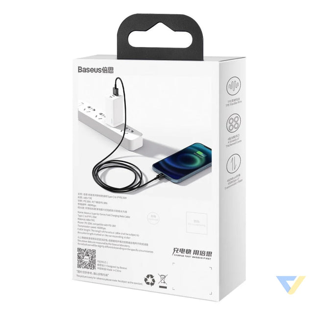 Baseus Superior Series Cable USB to iP 2.4A 2m (black) USB to Lightning