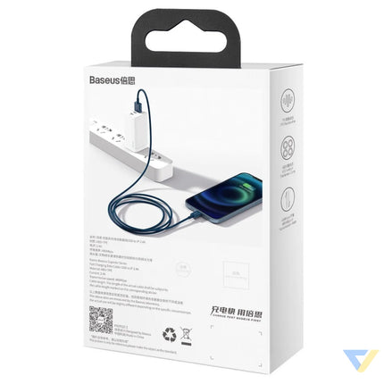 Baseus Superior Series Cable USB to iP 2.4A 2m (blue) USB to Lightning