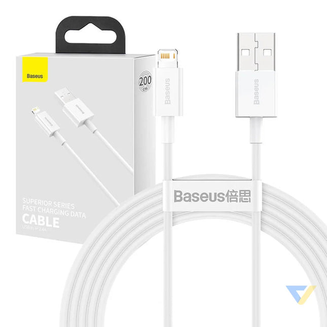 Baseus Superior Series Cable USB to iP 2.4A 2m (white) USB to Lightning