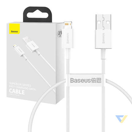 Baseus Superior Series Cable USB to Lightning 2.4A 0,25m (white) USB to Lightning