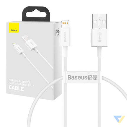 Baseus Superior Series Cable USB to Lightning 2.4A 0,25m (white) USB to Lightning