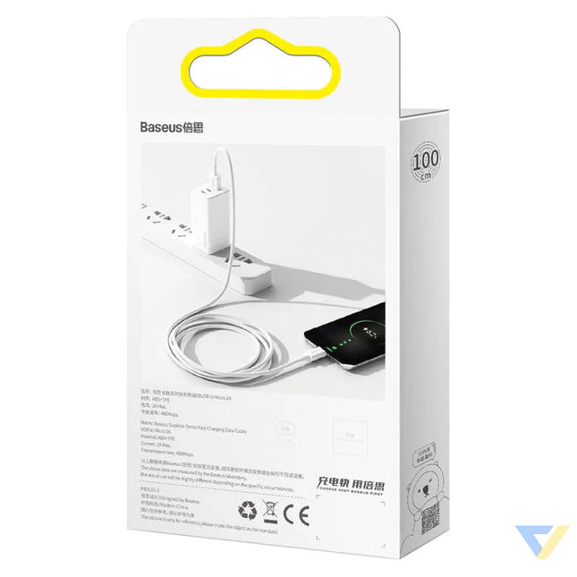 Baseus Superior Series Cable USB to micro USB 2A 1m (white) USB to Micro USB