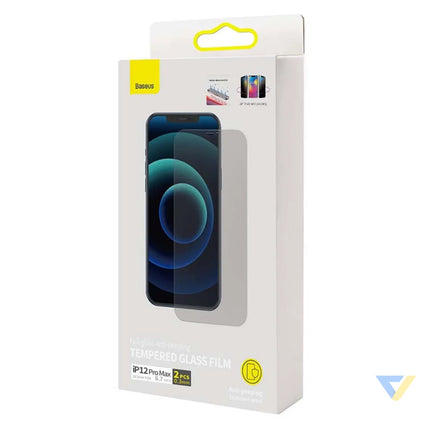 Baseus Tempered Glass 0.3mm (6.7inch) for iPhone 12 Pro Max (2pcs) For smartphones