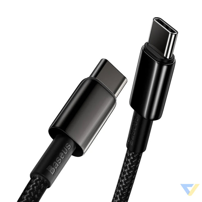 Baseus Tungsten Gold Cable Type C to Type C 100W 1m (black) USB C to USB C