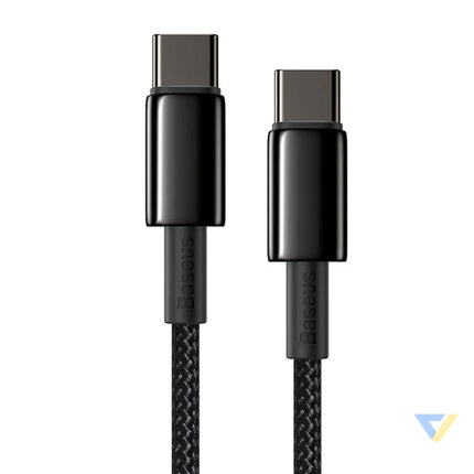 Baseus Tungsten Gold Cable Type C to Type C 100W 1m (black) USB C to USB C
