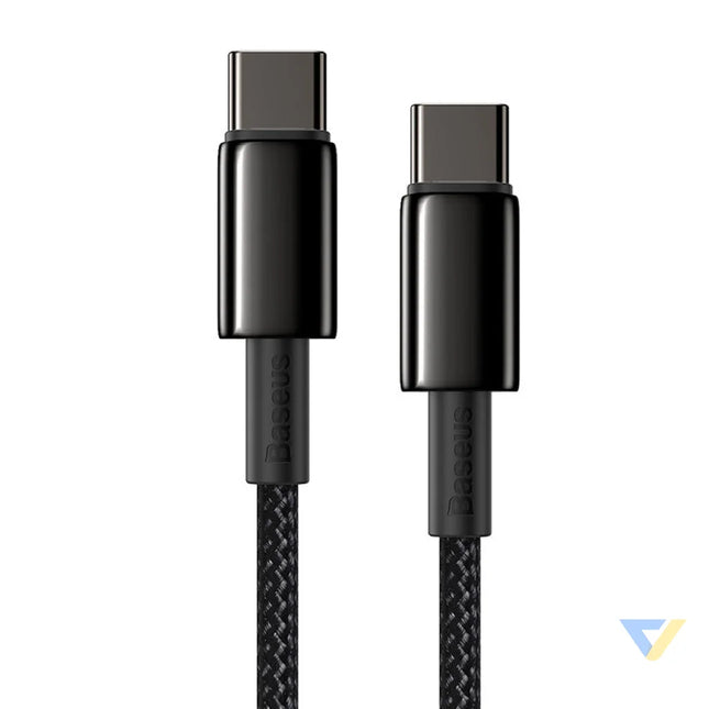 Baseus Tungsten Gold Cable Type C to Type C 100W 1m (black) USB C to USB C