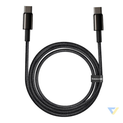 Baseus Tungsten Gold Cable Type C to Type C 100W 2m (black) USB C to USB C