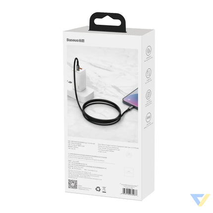 Baseus Tungsten Gold Cable Type C to iP PD 20W 1m (black) USB C to Lightning