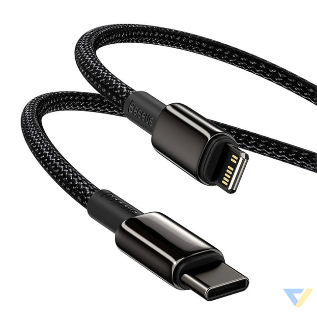 Baseus Tungsten Gold Cable Type C to iP PD 20W 1m (black) USB C to Lightning