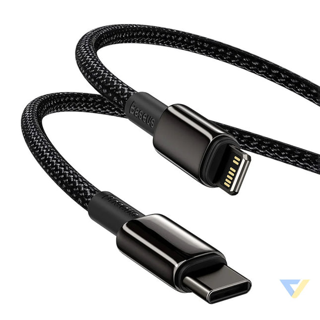 Baseus Tungsten Gold Cable Type C to iP PD 20W 1m (black) USB C to Lightning