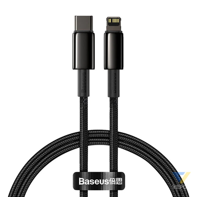 Baseus Tungsten Gold Cable Type C to iP PD 20W 1m (black) USB C to Lightning