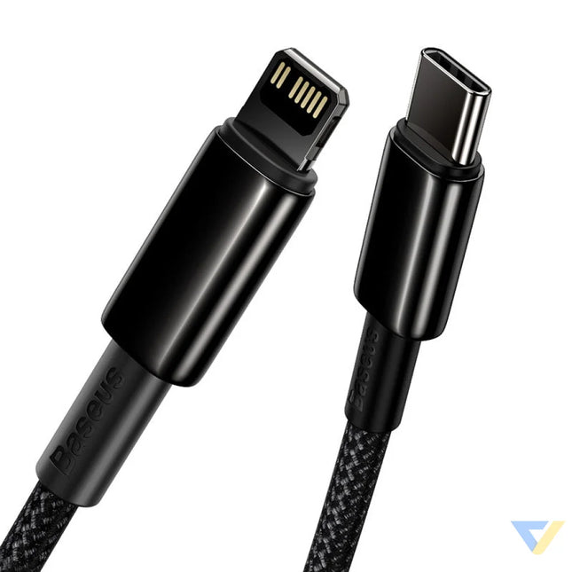 Baseus Tungsten Gold Cable Type C to iP PD 20W 1m (black) USB C to Lightning