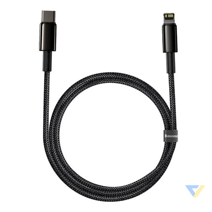 Baseus Tungsten Gold Cable Type C to iP PD 20W 1m (black) USB C to Lightning