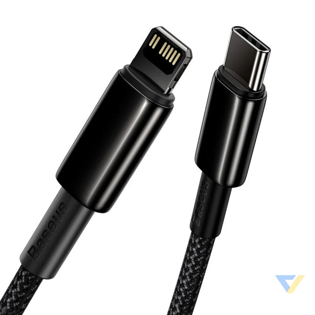 Baseus Tungsten Gold Cable Type C to iP PD 20W 1m (black) USB C to Lightning