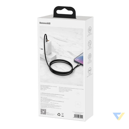 Baseus Tungsten Gold Cable Type C to iP PD 20W 2m (black) USB C to Lightning
