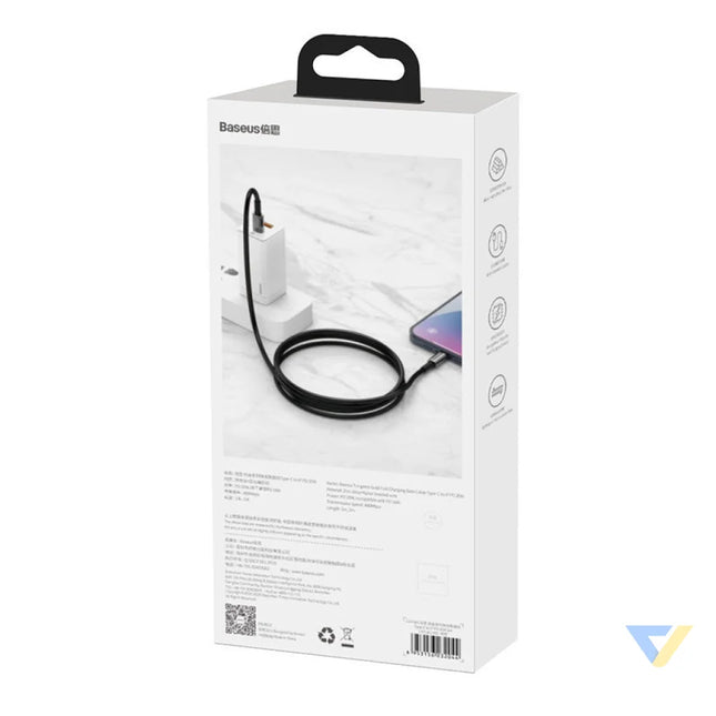 Baseus Tungsten Gold Cable Type C to iP PD 20W 2m (black) USB C to Lightning