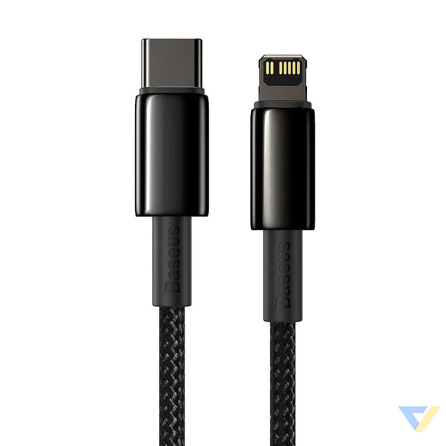 Baseus Tungsten Gold Cable Type C to iP PD 20W 2m (black) USB C to Lightning