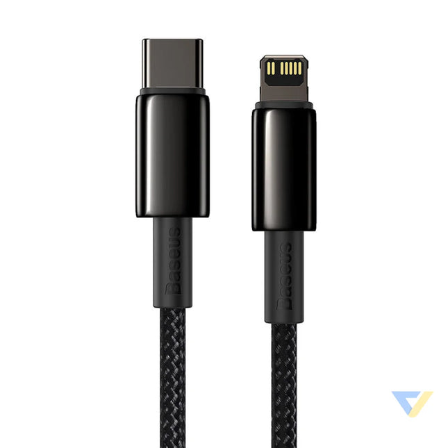 Baseus Tungsten Gold Cable Type C to iP PD 20W 2m (black) USB C to Lightning