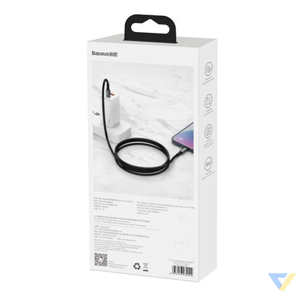 Baseus Tungsten Gold Cable Type C to iP PD 20W 2m (black) USB C to Lightning