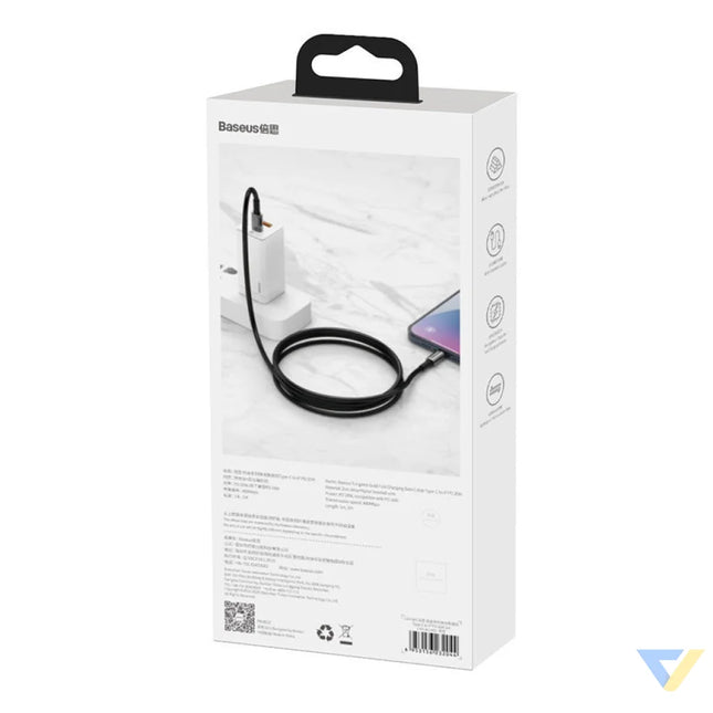 Baseus Tungsten Gold Cable Type C to iP PD 20W 2m (black) USB C to Lightning