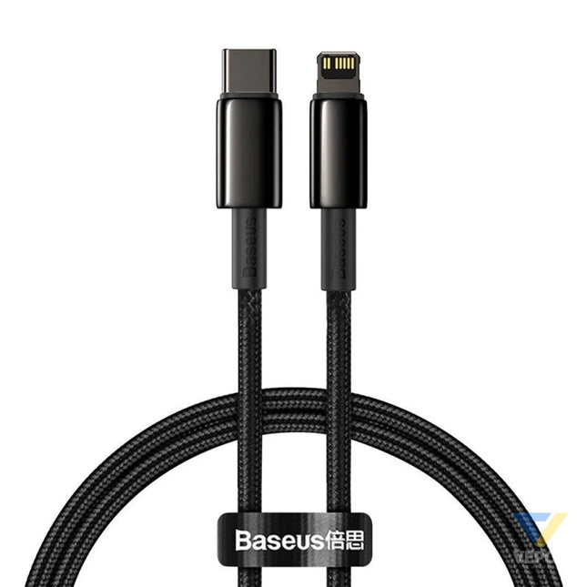 Baseus Tungsten Gold Cable Type C to iP PD 20W 2m (black) USB C to Lightning