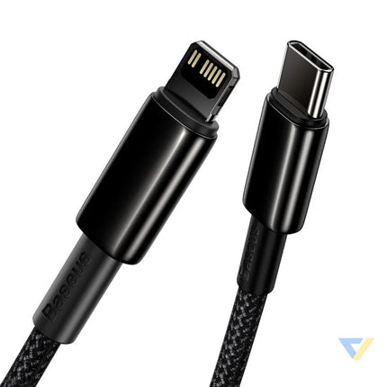 Baseus Tungsten Gold Cable Type C to iP PD 20W 2m (black) USB C to Lightning
