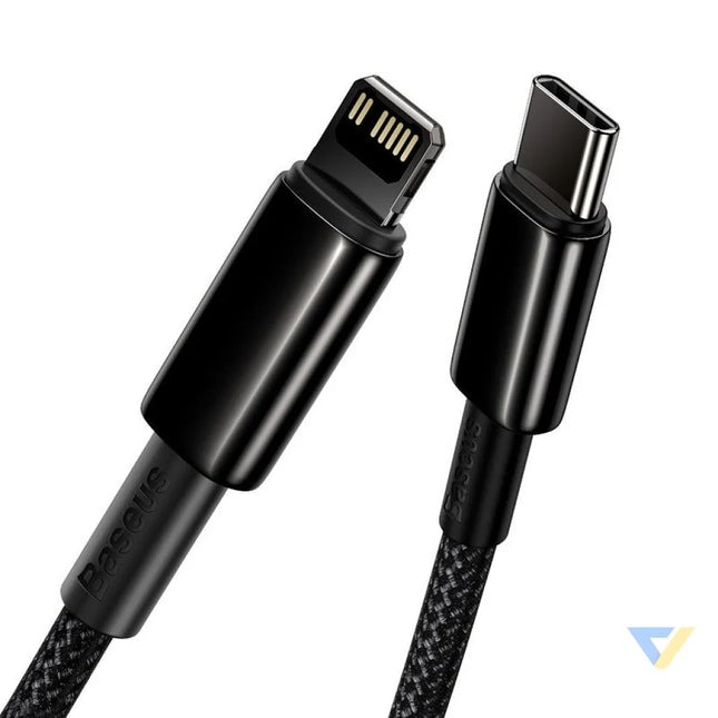 Baseus Tungsten Gold Cable Type C to iP PD 20W 2m (black) USB C to Lightning