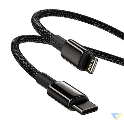 Baseus Tungsten Gold Cable Type C to iP PD 20W 2m (black) USB C to Lightning