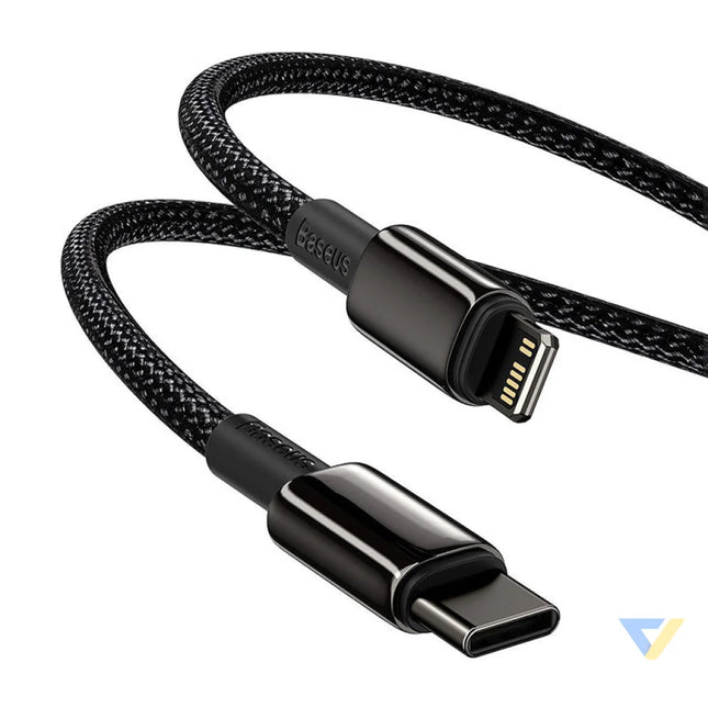 Baseus Tungsten Gold Cable Type C to iP PD 20W 2m (black) USB C to Lightning
