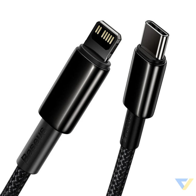 Baseus Tungsten Gold Cable Type C to iP PD 20W 2m (black) USB C to Lightning