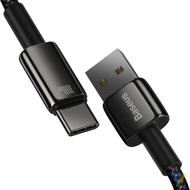 Baseus Tungsten Gold Cable USB to USB C 100W 1m (black) USB cables