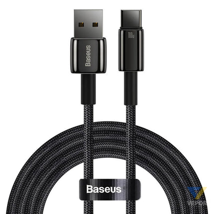 Baseus Tungsten Gold Cable USB to USB C 100W 1m (black) USB cables