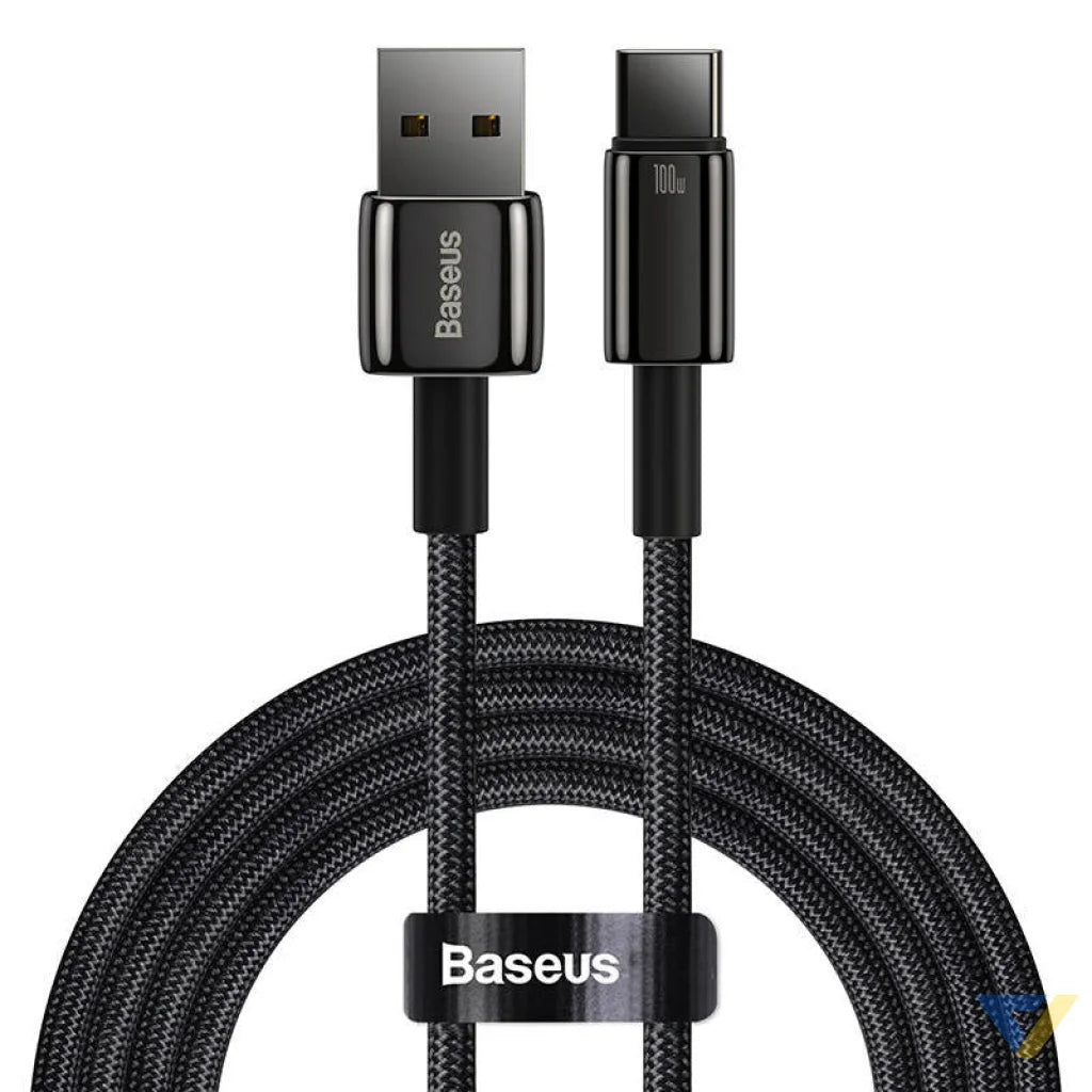 Baseus Tungsten Gold Cable USB to USB C 100W 2m (black) USB cables