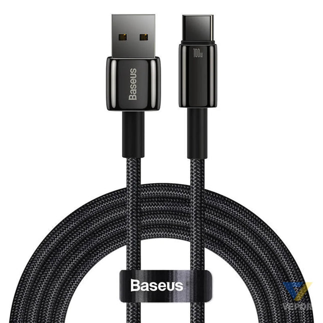 Baseus Tungsten Gold Cable USB to USB C 100W 2m (black) USB cables