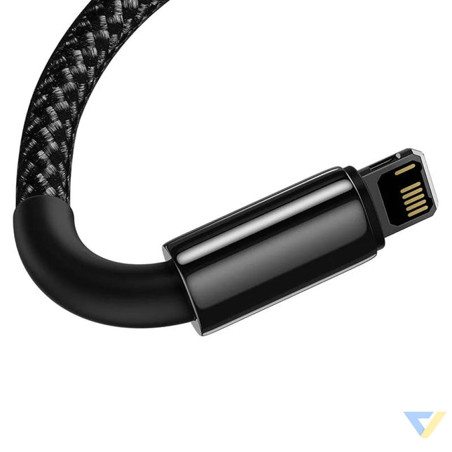 Baseus Tungsten Gold Cable USB to iP 2.4A 1m (black) USB to Lightning