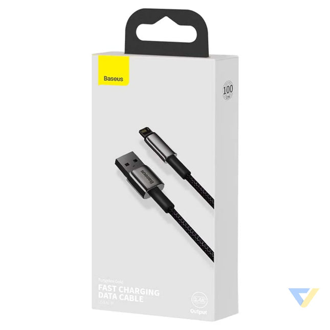 Baseus Tungsten Gold Cable USB to iP 2.4A 1m (black) USB to Lightning