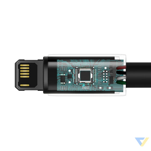 Baseus Tungsten Gold Cable USB to iP 2.4A 2m (black) USB to Lightning