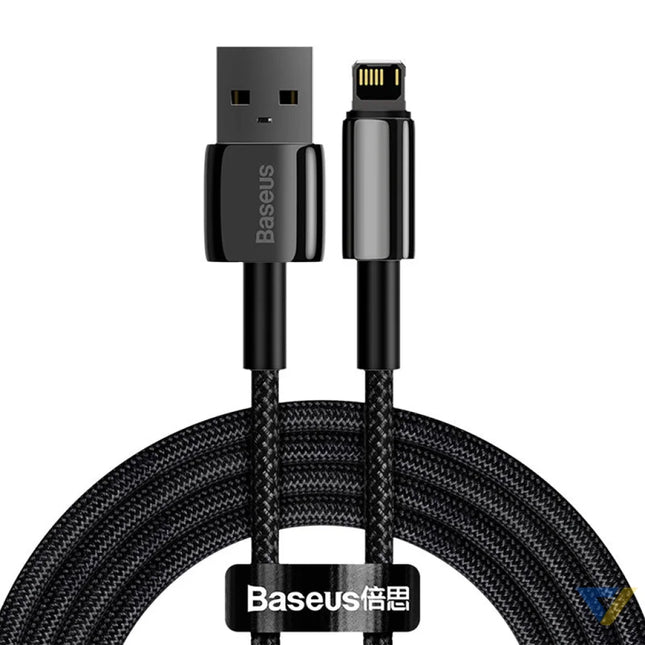 Baseus Tungsten Gold Cable USB to iP 2.4A 2m (black) USB to Lightning