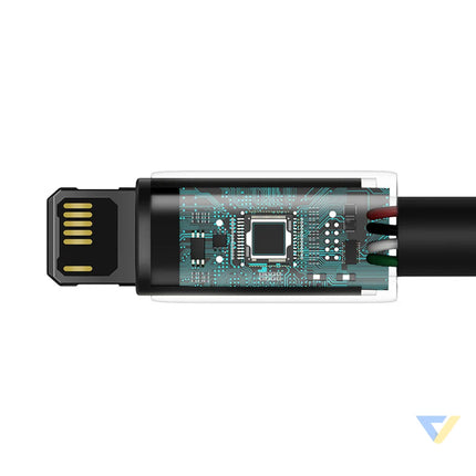 Baseus Tungsten Gold Cable USB to iP 2.4A 2m (black) USB to Lightning