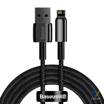 Baseus Tungsten Gold Cable USB to iP 2.4A 2m (black) USB to Lightning