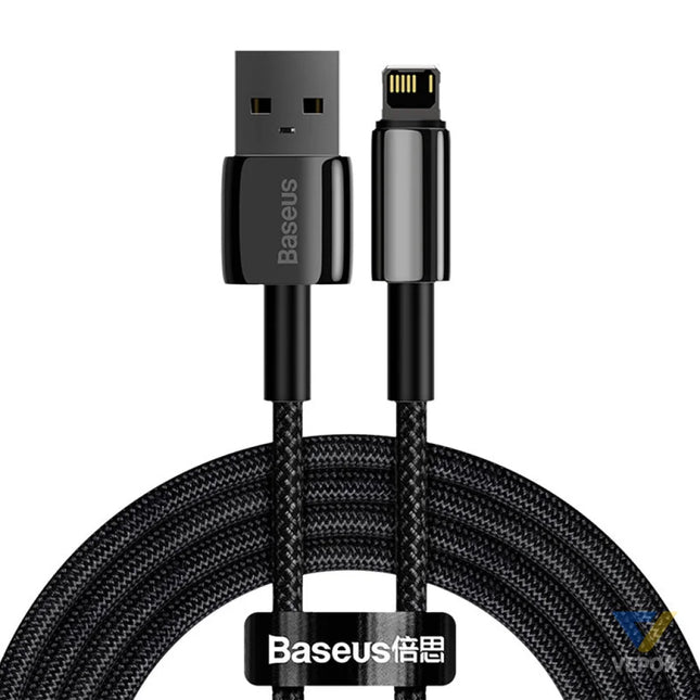 Baseus Tungsten Gold Cable USB to iP 2.4A 2m (black) USB to Lightning