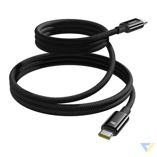 Baseus Tungsten Gold Charging Cable USB C to USB C 100W 1m (black) USB C to USB C