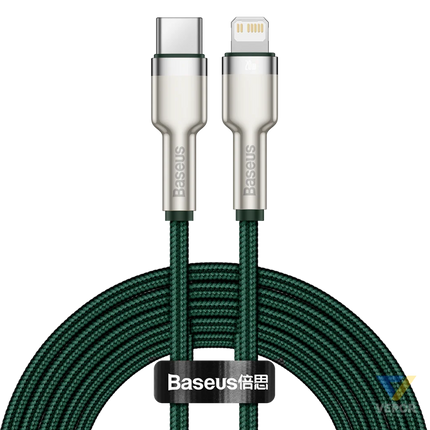 Baseus USB C cable for Lightning 2m (green) USB C to Lightning