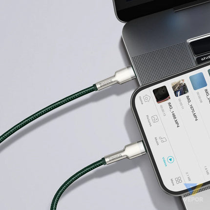 Baseus USB C cable for Lightning 2m (green) USB C to Lightning