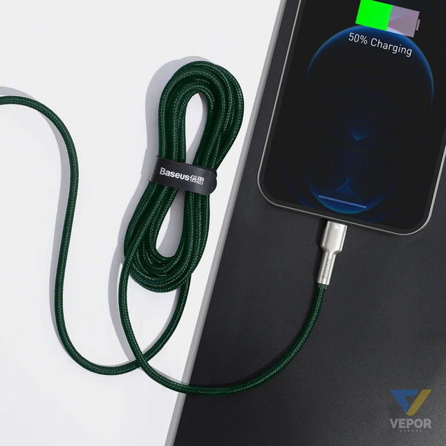 Baseus USB C cable for Lightning 2m (green) USB C to Lightning