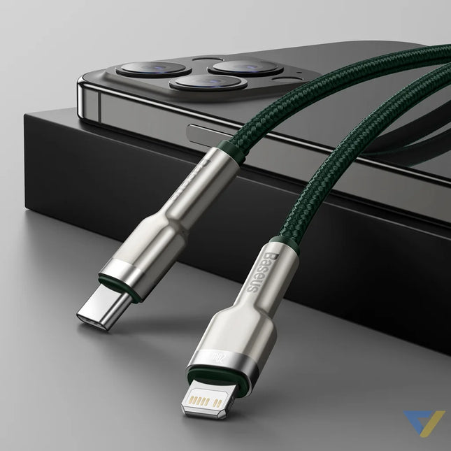 Baseus USB C cable for Lightning 2m (green) USB C to Lightning