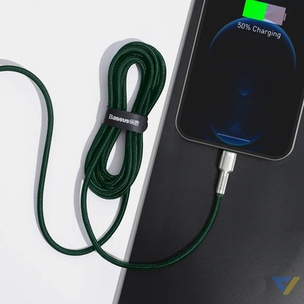 Baseus USB C cable for Lightning 2m (green) USB C to Lightning
